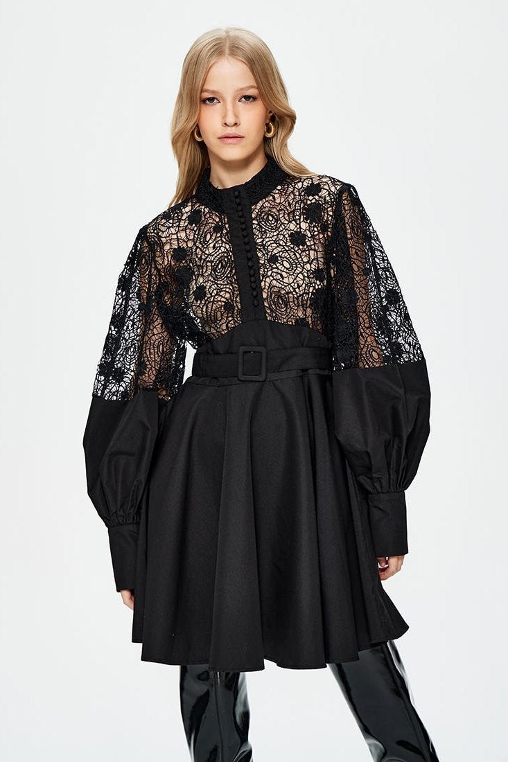 myra-hollow-embroidered-lace-belted-mini-shirt-dress-sd00209091375-black-s-sunfere-904702.jpg Myra Hollow Embroidered Lace Belted Mini Shirt Dress - Image 3